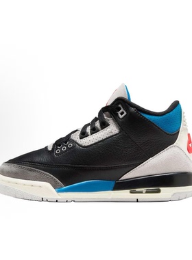 Jordan Air Jordan 3 黑灰色 GS大童 中帮 运动篮球鞋IB8968-004