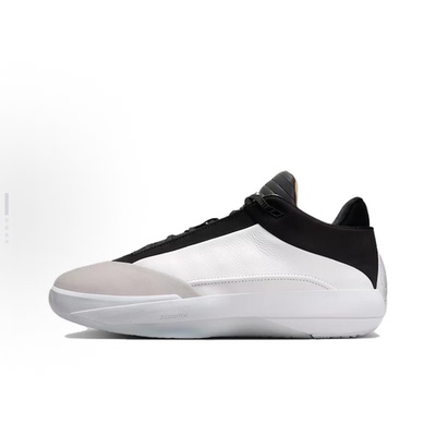 Jordan白灰色男款低帮篮球鞋