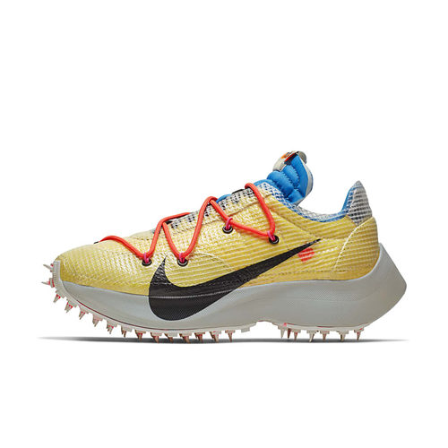 Nike Vapor Street x OW联名 黄黑  女低帮钉刺跑步鞋CD8178-700