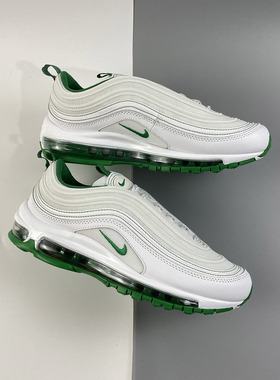 Nike Air Max 97耐克男白绿子弹头气垫缓震休闲跑步鞋DH0271-100