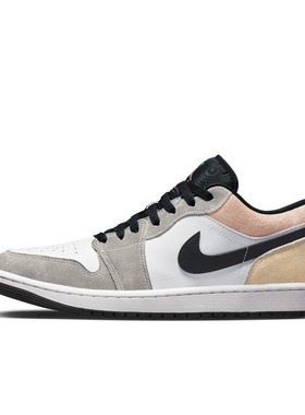 Air Jordan 1 Low AJ1 黑白灰 低帮  男款 复古篮球鞋DX4334-008