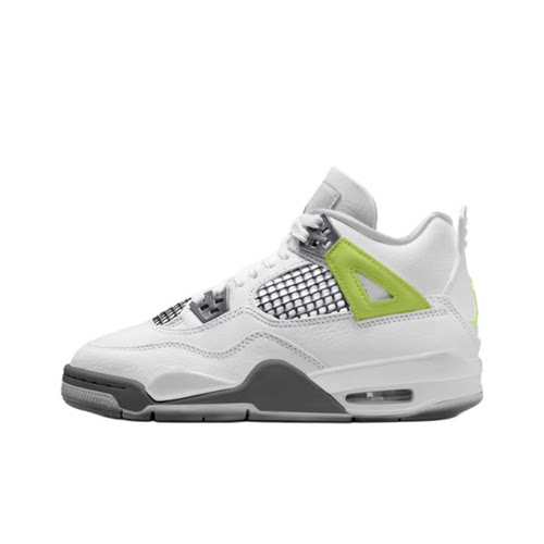 AJ4白色低帮休闲运动篮球鞋