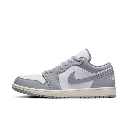 Air Jordan 1 Low AJ1灰白男子运动休闲复古低帮篮球鞋553558-053