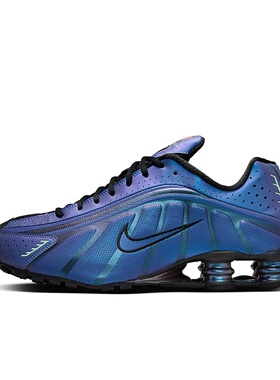 Nike Shox R4 紫色 男款 低帮休闲运动跑步鞋HQ3446-001