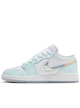 Air Jordan 1 AJ1 白蓝 GS大童 低帮 休闲运动篮球鞋HJ3481-491