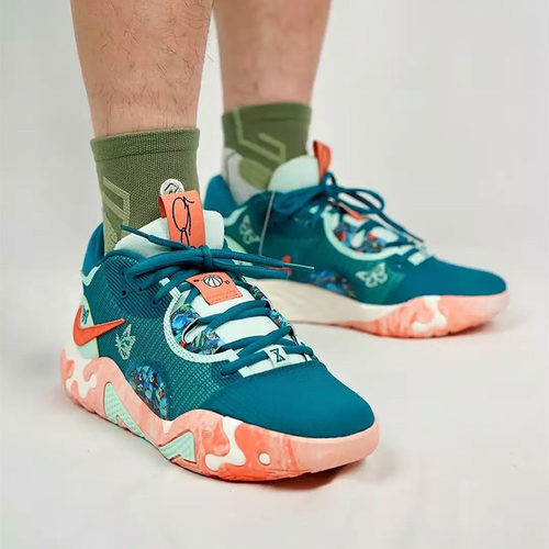Nike PG 6 保罗乔治 绿橙 情人节男低帮实战运动篮球鞋DH8445-900