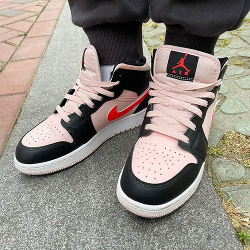 Air Jordan 1 GS AJ1 Mid 女 中帮休闲篮球鞋554725-604-093