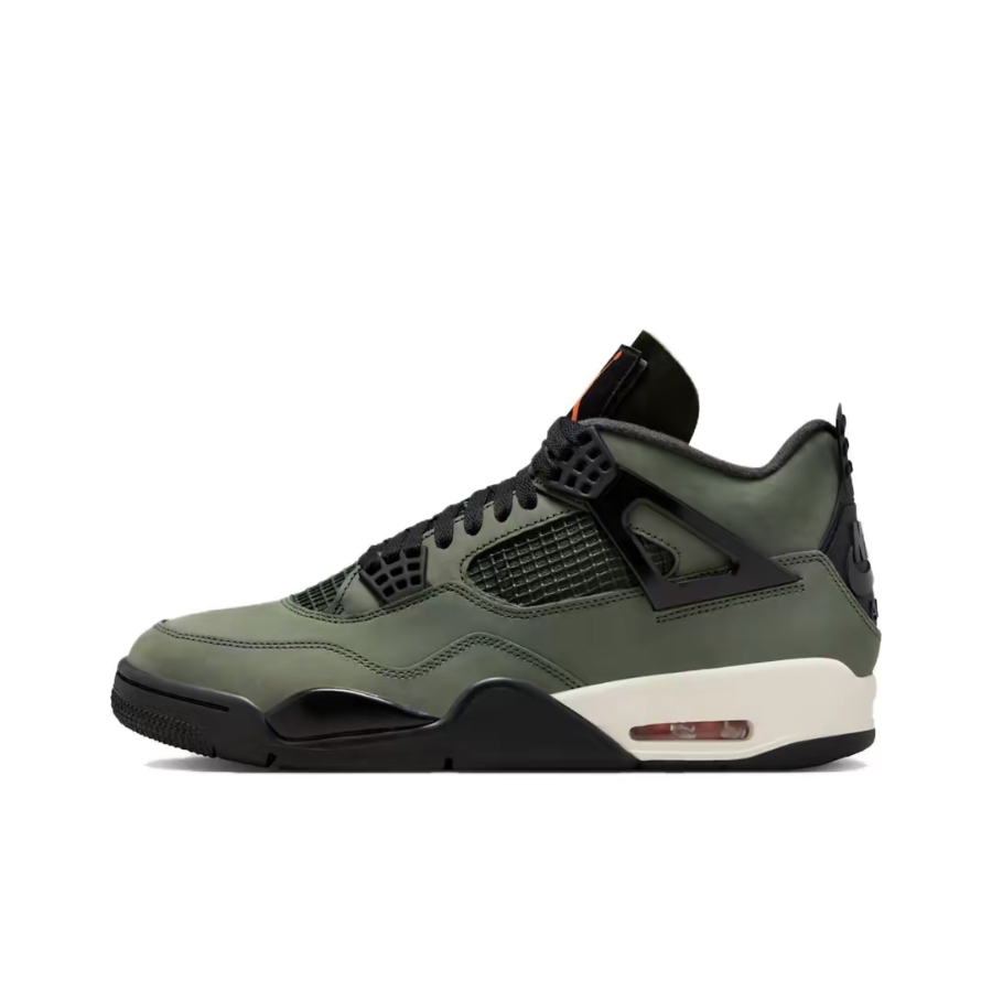Jordan Air Jordan 4 黑绿 男款 中帮 复古篮球鞋IB1519-200