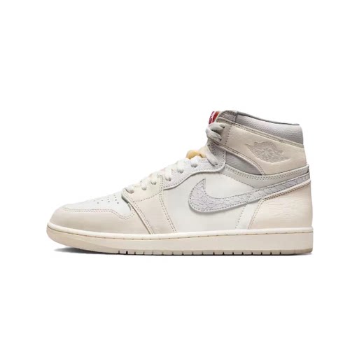 AJ1高帮复古篮球鞋男款白灰