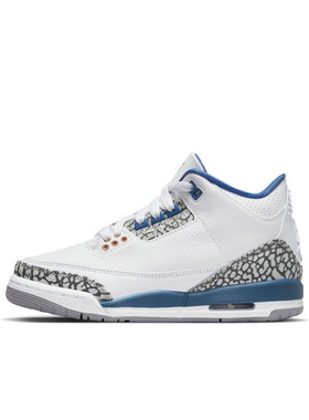 Air Jordan 3 AJ3 GS 白蓝运动休闲复古潮流中帮篮球鞋DM0967-148