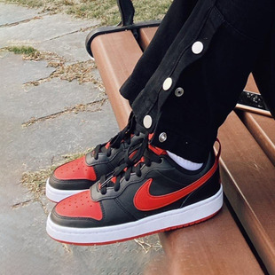 Low 2耐克黑红小禁穿板鞋 BQ5448 Nike 110 Borough 007 113 Court
