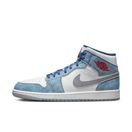Air Jordan 1 Mid SE AJ1白蓝 水洗 薄荷糖 中帮篮球鞋DN3706-401