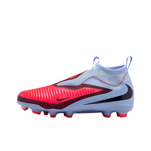 Nike红蓝色GS大童高帮足球鞋