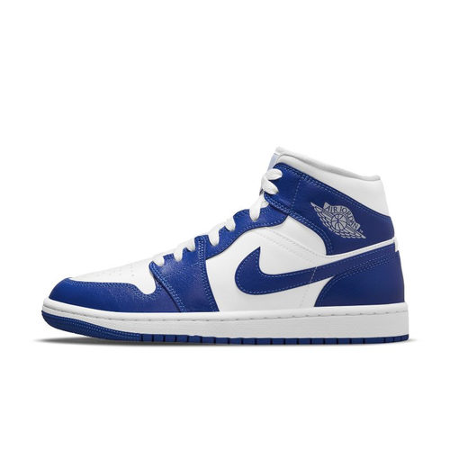 Air Jordan 1 AJ1 女 肯塔基 白蓝 中帮休闲篮球鞋BQ6472-104