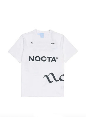 Nike 字母 男款 NOCTA系列 圆领休闲运动短袖 T恤 DM1727-100-010