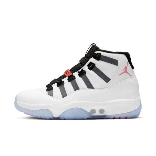 AJ11黑白红自动系带高帮篮球鞋