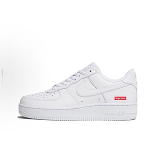 Nike x Supreme Air Force 1 白色 男女同款低帮板鞋CU9225-100