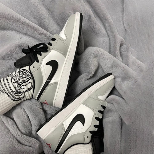 Air Jordan 1 Low AJ1 GS 烟灰低帮复古运动休闲篮球鞋553560-030