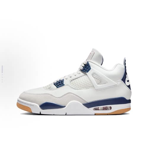 JordanAJ4白蓝中帮篮球鞋男款