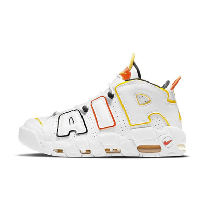 Nike Air More Uptempo 皮蓬大Air白红黄篮球鞋DD9223 DD9282-100