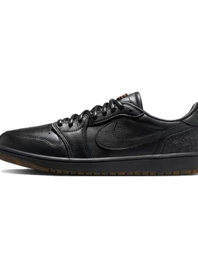Air Jordan 1 Retro AJ1 黑色 男款 低帮 复古篮球鞋IO3147-001