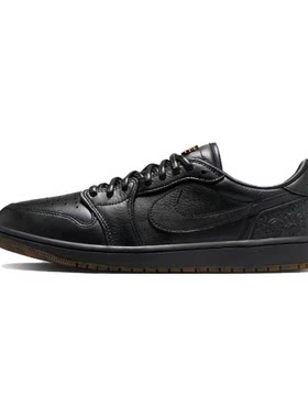 AJ1黑色男款低帮复古篮球鞋