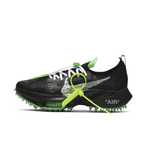 Nike黑绿OW联名男运动跑步鞋