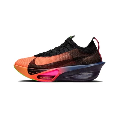 Nike黑橙女款马拉松跑步鞋