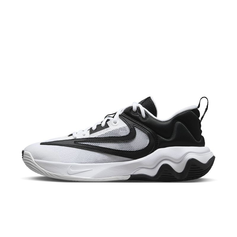 Nike黑白色男款低帮运动篮球鞋