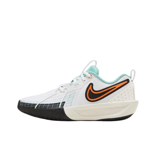 Nike白色GS大童低帮篮球鞋