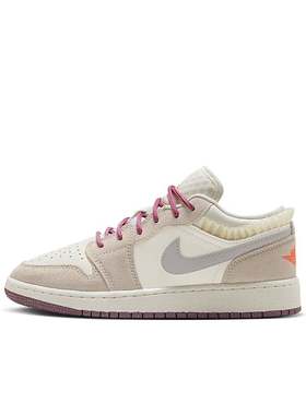 Air Jordan 1 Low AJ1 GS大童 帆白 低帮休闲篮球鞋FQ8094-100