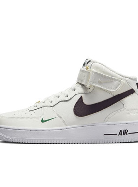 Nike Air Force 1 Mid AF1空军一号白色男中帮休闲板鞋DR9513-100