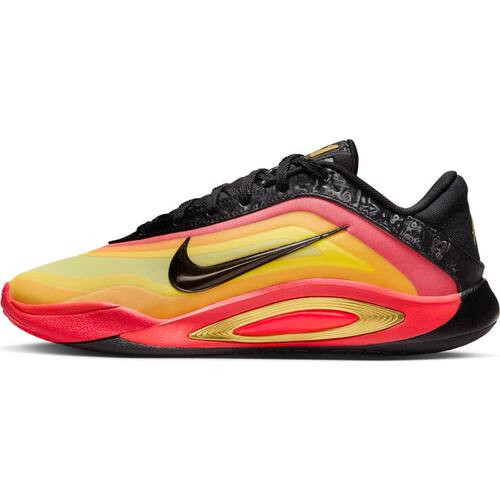 Nike红黄色女子低帮篮球鞋
