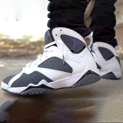Air Jordan 7 AJ7 男灰白燧石高帮运动休闲篮球鞋CU9307-100