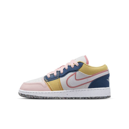 Air Jordan 1 Low AJ1 粉白 GS大童耐磨低帮复古篮球鞋DV1323-100