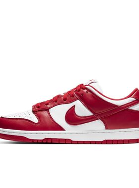 Nike Dunk 白红 男子 运动休闲 复古舒适百搭低帮板鞋 CU1727-100
