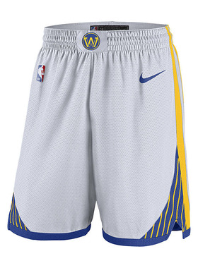 Nike SW球迷版 金州勇士队 白色 男运动休闲系带篮球裤AV4971-100