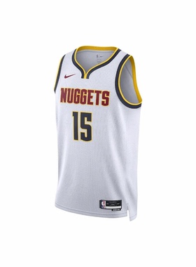 Nike Dri-fit 白色 掘金队 SW球迷版 15号篮球背心DN2075-100