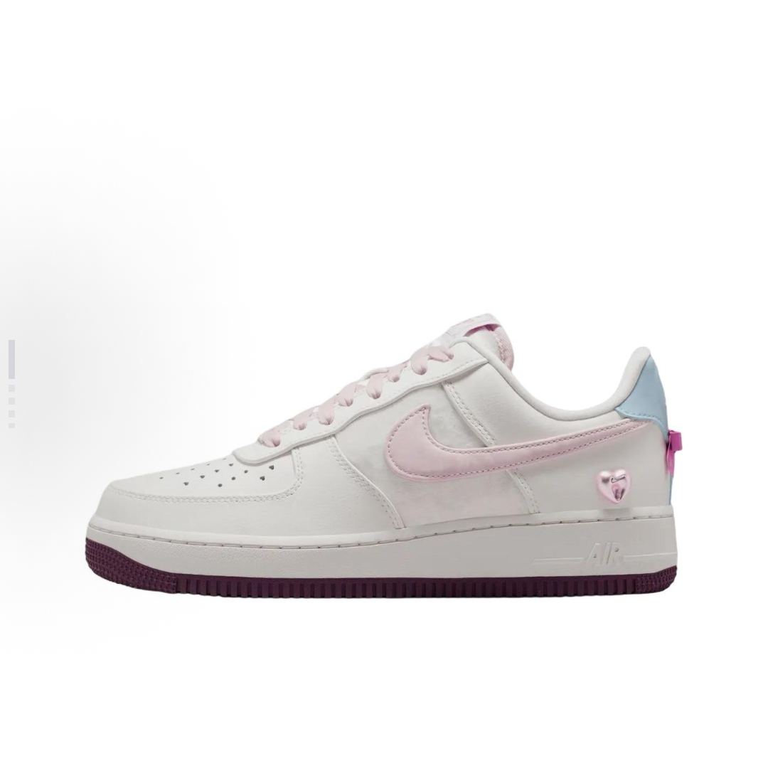 Nike Air Force 1 情人节限定 白粉色 女款 潮流板鞋IQ4937-161