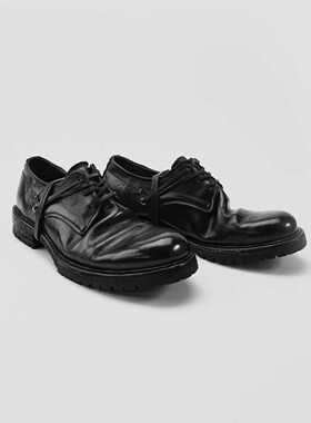 Aucun FootWear/ Rugger袋鼠皮马皮手工整鞋水洗布莱克德比皮鞋男
