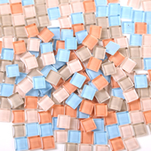 彩色水晶玻璃马赛克创意手工diy儿童幼儿园制作材料300散颗粒拼贴