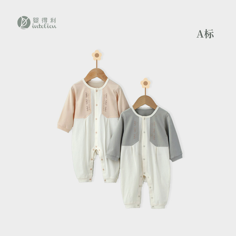婴得利夏季宝宝爬服A类小绅士图片