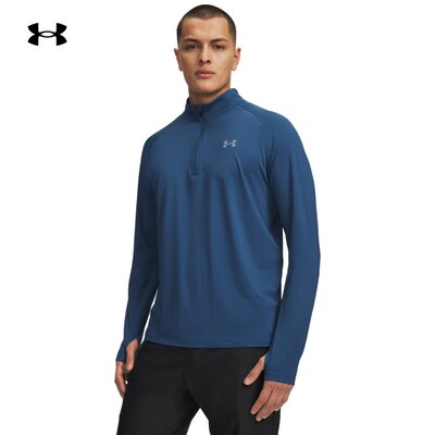 安德玛官方UA春夏Velociti Pro男子跑步运动1/4拉链卫衣6009508