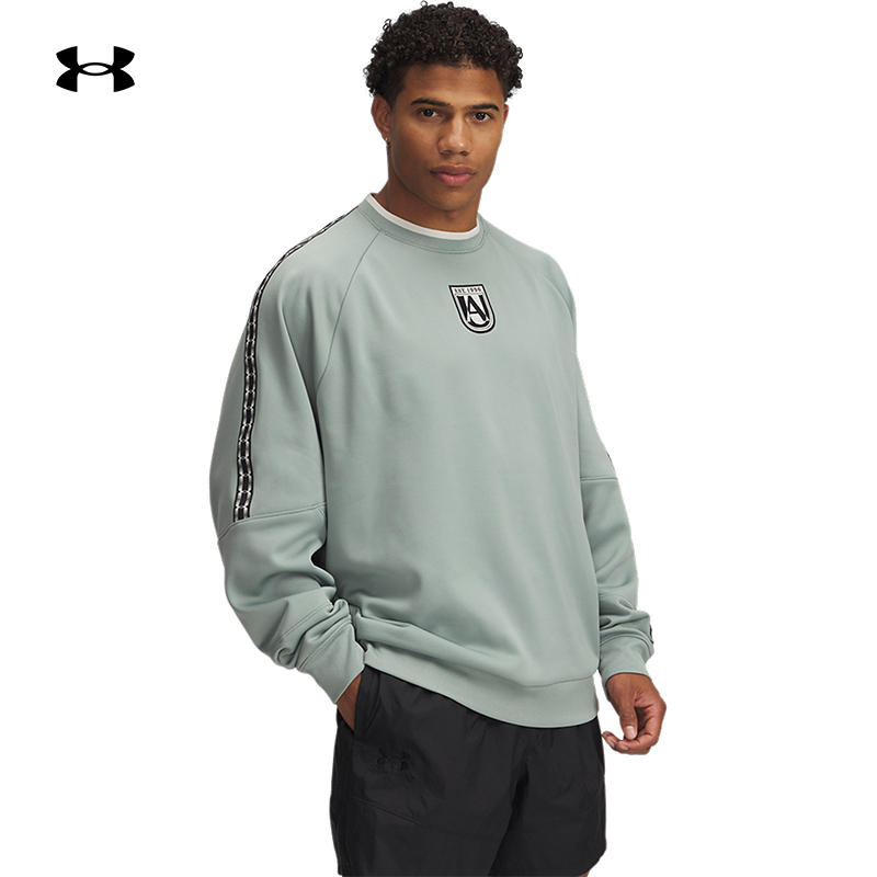 安德玛官方男子圆领长袖T恤