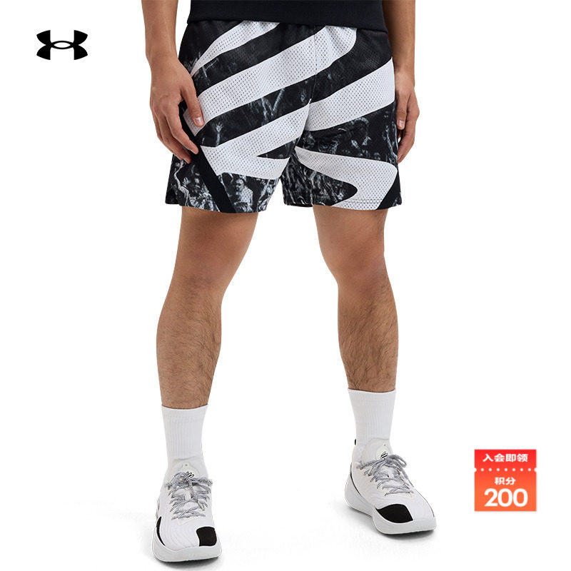 安德玛官方UA春夏库里CURRY男子针织篮球运动短裤6000784