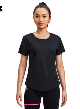 安德玛官方UA春夏CoolSwitch女子跑步运动短袖T恤1373399