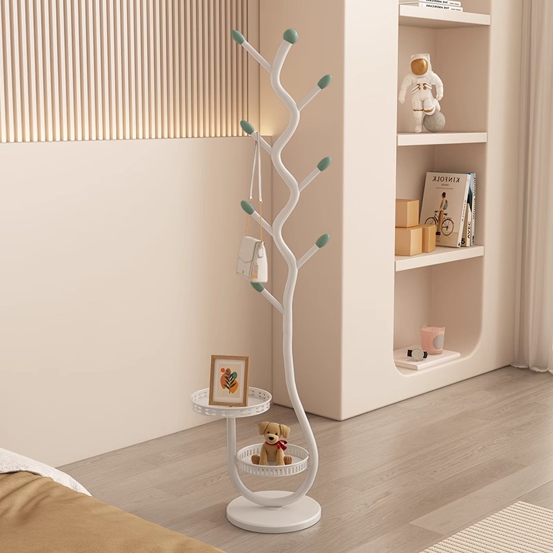 衣帽架落地卧室挂衣架简约现代立式网红衣服架子家用客厅挂包架子