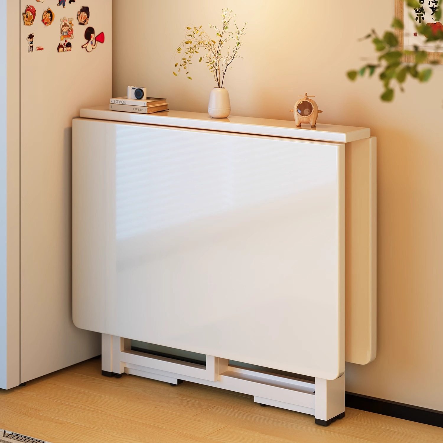 折叠桌子家用小户型餐桌出租屋免安装简易吃饭桌子多功能可折叠桌