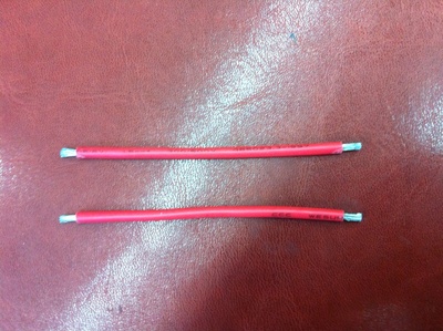 红色 80mm长 BVR单芯电线0.5平方多股镀锡铜丝软电线 连接线 优