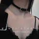 「BASE CHOKER」1cm简约百搭朋克音乐节pu皮锁扣锁骨链项圈颈带女